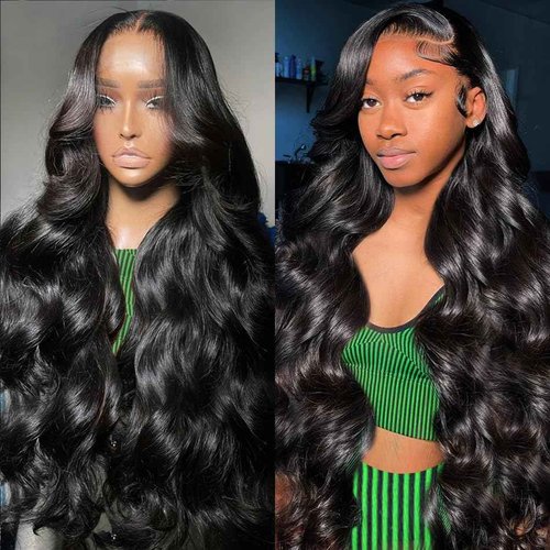 Tiwugi 30 Inch Body Wave Lace Front Wigs Human Hair Pre Plucked 13x4 HD Lace Front Wigs Human Hair 180% Density Body Wave Glueless Frontal Wigs Human Hair for Women
