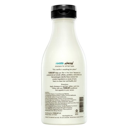 TEENOLOGY Shampoo, Conditioner, and Body Wash Bundle (Save 10%) - Sulfate and Paraben Free, Noncomedogenic, Natural Botanical Extracts, Vanilla Almond & Tropical Orange- 16 oz.