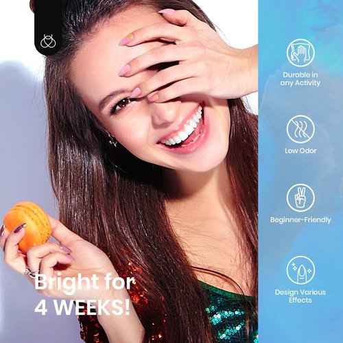 Beetles Gel Nail Polish Set 119 PCS 100 Colors with Beetles Nail Blooming Gel, 20ml Large Capacity Hema Free Clear UV LED Blossom Gel