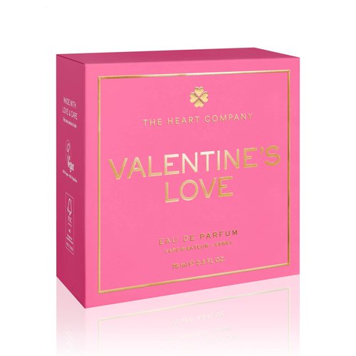 VALENTINE'S LOVE Perfume for women | Floral Sweet Fragrance | Valentine's Day Gift | Vegan Heart Shaped Perfume 75ml - 2.5 fl oz.