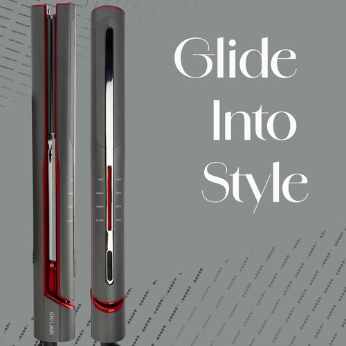 CHI Lava Glide Hairstyling Iron, Ceramic Hair Straightener for Smooth Styling & Long-Lasting Shine, Fast Heat-up for Professional Straightening, 1"