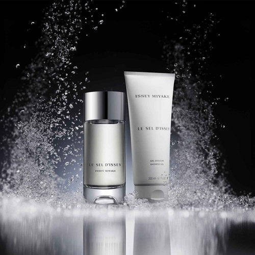 Issey Miyake Le Sel d'Issey Shower Gel - Fresh Woody Marine Shower Gel for Men - With Salt Accord, Marine Seaweed, Ginger & Cedarwood - 6.7 oz