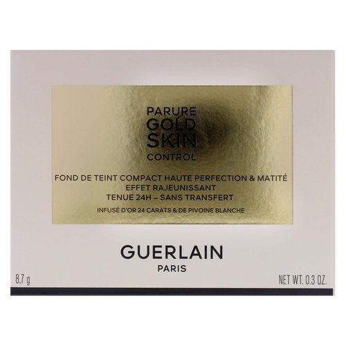 Parure Gold Skin Control Matte Compact Foundation - 3N Medium Skin with Neutral Beige Undertones by Guerlain for Women - 0.3 oz Foundation