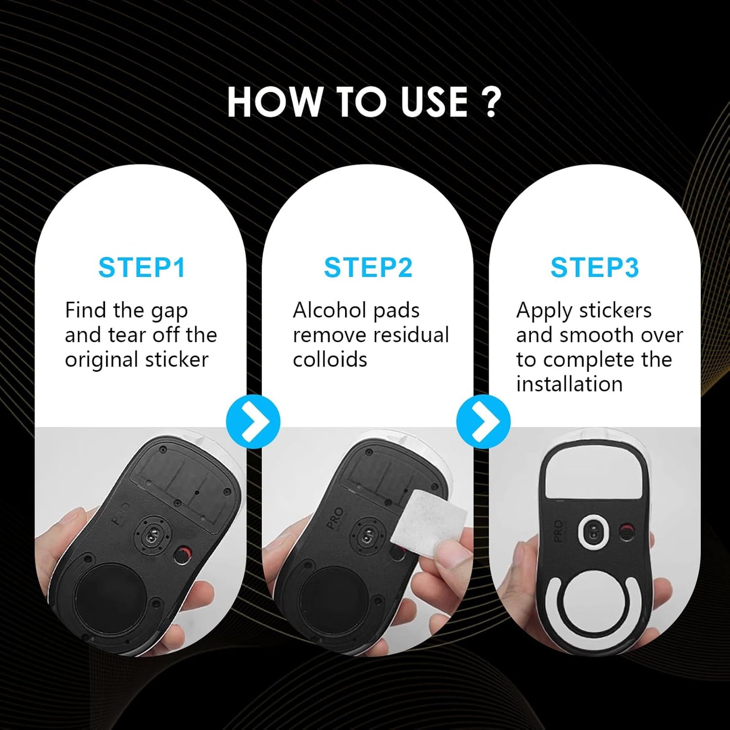 2 Pack MX Master 3/3S Wireless Gaming Mouse Feet Sliding Stickers, Wear-Resistant Smooth Mice Glass Skates Pad Compatible with Logitech Mouse Feet Replacement (Glide Mice Skates, White PTFE)