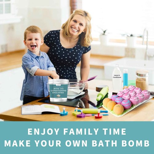 5.2 lb BTMS 50 Conditioning Emulsifier for Making Leave-in Conditioner, Premium BTMS 50 Conditioning Emulsifier Granules, Higher Activity than BTMS 25, Suitable for Making Lotions, Shampoos and More