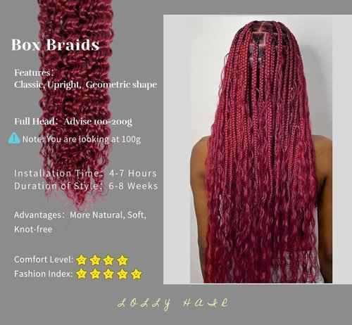 Aikebi Curly Burgundy Braiding Human Hair 100g 22 Inch 99J Burgundy Deep Water Wave Bulk Human Hair for Braiding No Weft Brazilian Virgin Deep Curly Human Hair Extensions for Boho Braids