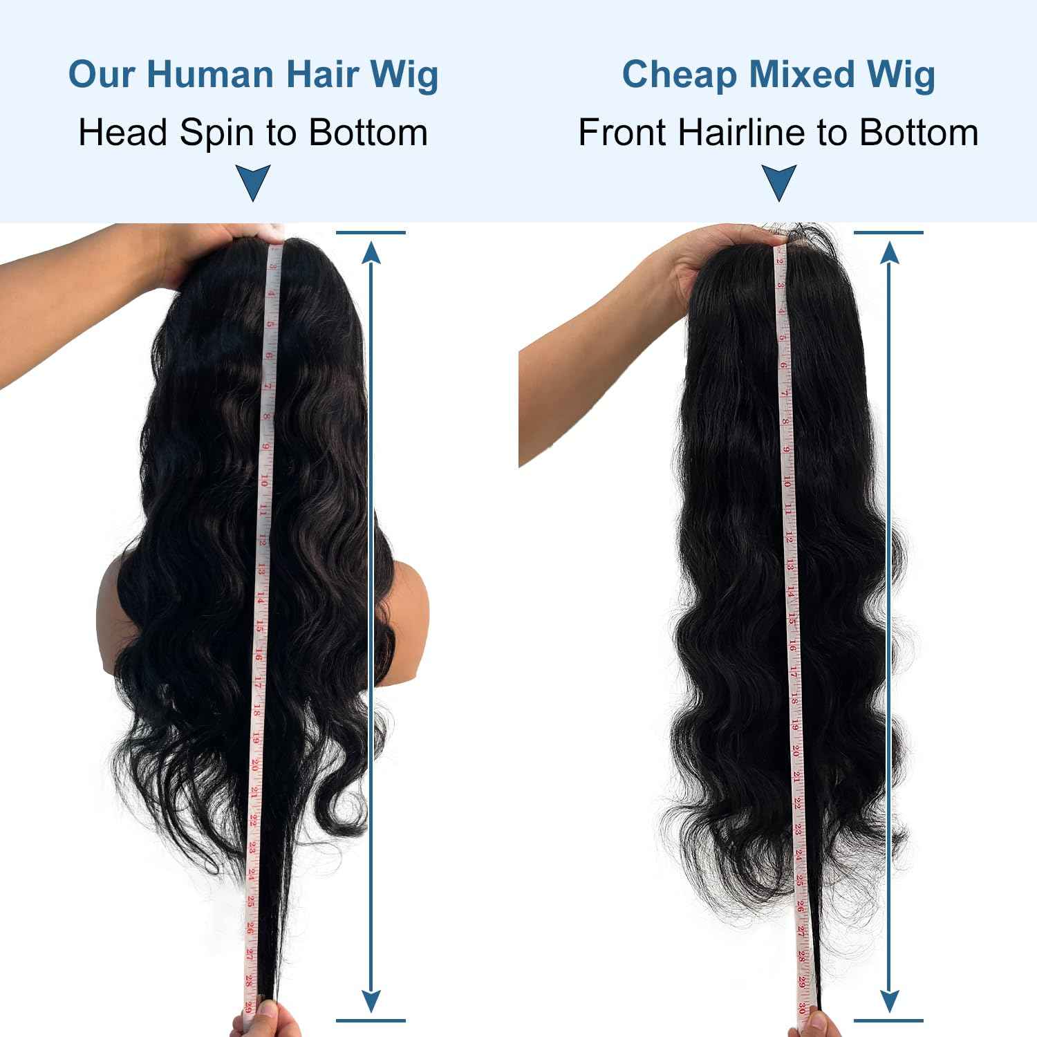 HOT STAR 13x6 Body Wave Lace Front Wigs,100% Real Human Hair [2-year life], HD Human Hair Lace Front Wigs for Black Women Glueless Wig Human Hair Pre Plucked with Baby Hair 26 Inch 200% Density