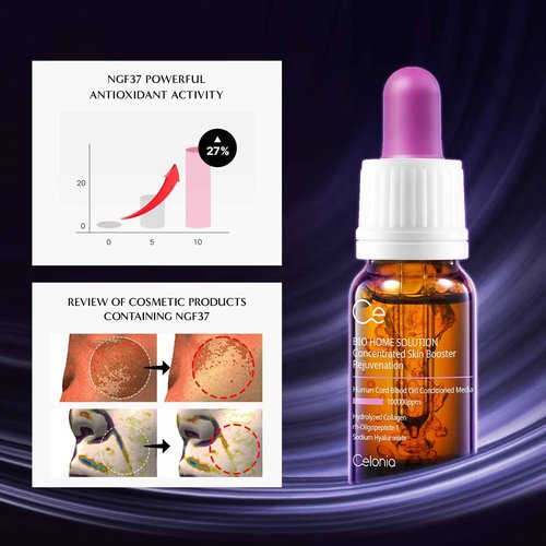 CELONIA Bio Home Solution Concentrated Skin Booster, Bio Stem Cell Ampoule, Korean Cell Growth Anti Aging Serum For Reduce Fine Line, Wrinkles & Acne Scars, Corrects Dark Spot & Reduce Redness (10ml)