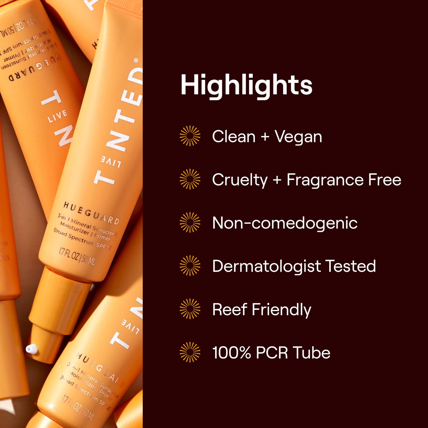 Live Tinted Hueguard® Jumbo 3-in-1 Mineral Sunscreen, Moisturizer, & Primer for Face and Body - Hydrate and Protect the Skin Year Round - SPF 30 to Protect Against UVA/UVB Rays, 5 Fl Oz