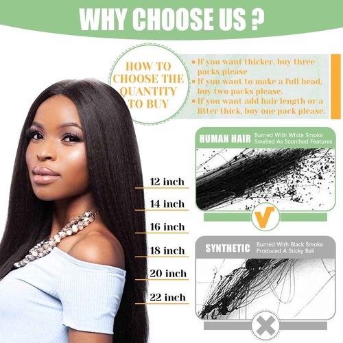 Loxxy Yaki Clip in Hair Extensions Real Human Hair for Black Women 20 inch Real Remy Thick Style Double Weft for African American,YK 7pcs/set 120g/set
