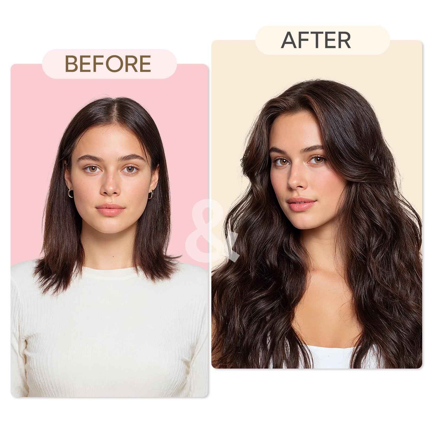 HOTBANANA Wide Tape in Hair Extensions Human Hair, DIY Cut Tape in weft hair extensions，20inch 100g 20pcs Chocolate Brown Mixed Caramel Blonde Balayage Straight Style