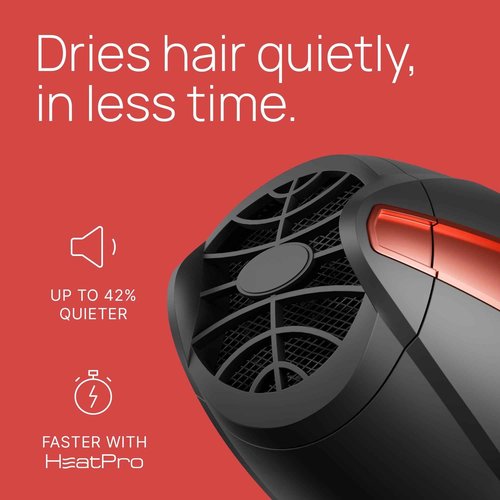 TREZORO Professional Blow Dryer for Women – Ionic Hair Dryer 2000W for Salon & Personal Use – Powerful, Fast & Quiet Drying for Curly Hair, Unwanted Frizz – Design for Travel – 8.2ft Cord – Black