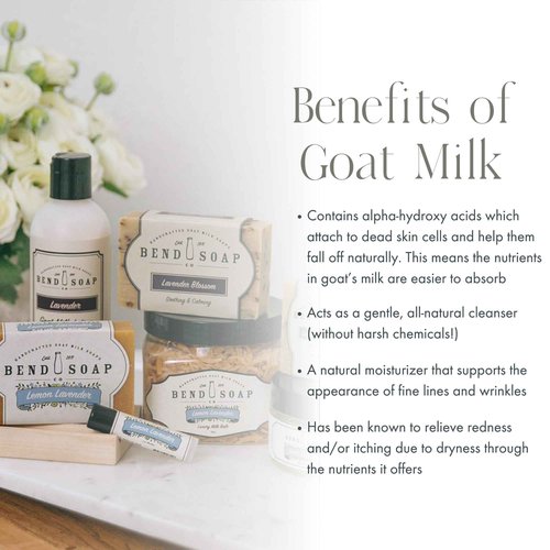 Bend Soap Company Milk Bath, 100% Natural Ingredients, Gentle Cleanser, Hydrates Moisturize and Softens The Skin, Handcrafted Goat Milk Soap, Essential Oil, 2 lbs - Oatmeal Honey