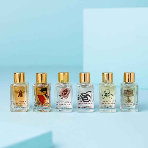 TOKYOMILK Eau de Parfum Discovery Set, 6 Alluring 0.23 fl oz Fragrance Bottles, Luxury Long-Lasting Mini-Perfume Sampler for Women, Exciting Scented Feminine Holiday Gift Set