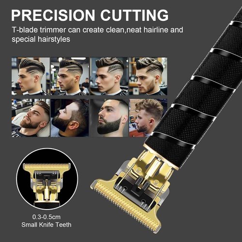 LQT Professional Hair Clippers for Men,Professional Barber Clippers and Trimmer Set,Mens Cordless Clipper, Electric Hair Cut Machines,Cordless Mens Grooming Kit for Face, Hair, Gifts