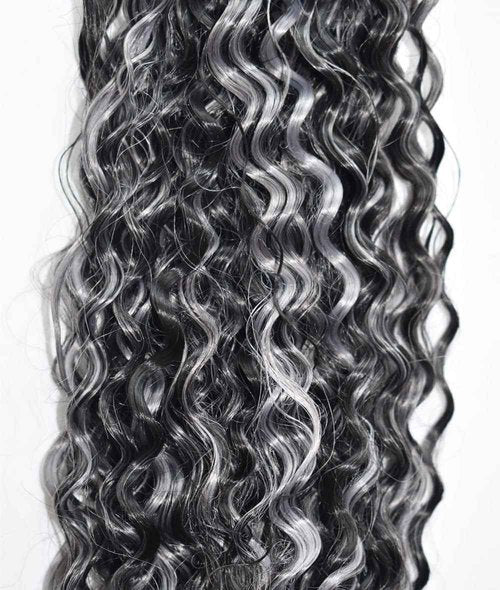 Condescension P4/Grey Human Hair Bundles 24 26 28 inch Water Wave Human Hair Bundles Highlight Chocolate Grey Unprocessed Soft Sewn In Hair with Double Weft for Black Women
