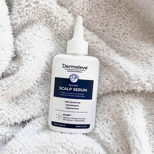 Dermeleve Scalp Serum for Neuropathic Itch, Sebborheic Dermatitis & Scalp Psoriasis | Dry Itchy Scalp Treatment | Quick Absorbing, Moisturizing & Non-Greasy (3 Pack)