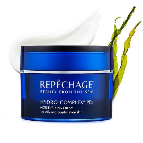 Repechage Hydro-Complex PFS Hydrating Face Cream for Oily & Combination Skin – Non-Comedogenic Moisturizer with Seaweed Extract, B3 & AHAs – Supports Skin Elasticity, Smooths Fine Lines, 1.5 fl oz