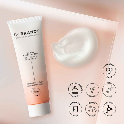 Dr. Brandt iD-STRESS Icy Gel Moisturizer - Revitalize Dull-Looking Skin for a Flawless, Dewy Complexion - 1.7 fl oz, Pack of 2