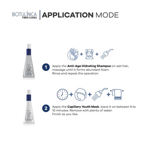 Ybera Paris Botulinum Capillary Home Care Duo Shampoo 8.4 Oz & Force Mask 8.8 Oz | Removes Volume & Rough Ends | Stimulates Keratin Production | Grape Scent | All Hair Types