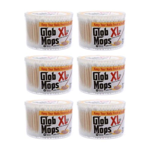 Glob Mops XL Cotton Swabs | Extra Absorbent | Eco-Friendly | 2 Pack of 6