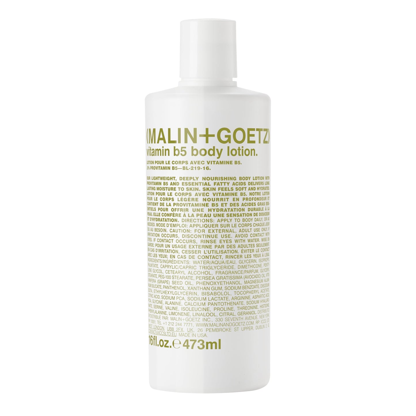 Malin + Goetz Vitamin B5 Body Lotion for Women & Men, 16 Fl. Oz. — Body Moisturizer for Dry Skin, All Skin Types, Dry Skin Moisturizer, Hydrating Body Lotion, Vegan & Cruelty Free