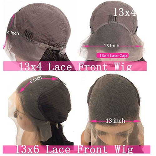 MISSJAY 18 inch Burgundy Lace Front Wigs, Body Wave Glueless HD Lace Frontal with 13x6 Hd Lace Front and 180 Density