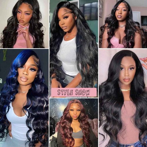 Poghes Human Hair Body Wave 3 Bundles Human Hair 12A Brazilian Hair 100% Unprocessed Virgin Human Hair Extensions for Women (12/14/16 Inch)