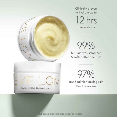 EVE LOM The Original Balm Cleanser - Facial Cleansing Balm - 5-in-1 Facial Cleanser & Muslin Cloth - Deep Cleansing & Gentle Exfoliation, Hydrating Skin Benefits, Removes Waterproof Make-Up - 100 ml
