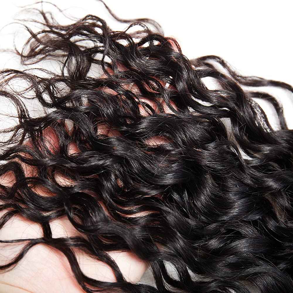 30 32 34 inch Kinky Curly Bundles Wet and Wavy Bundles Curly Human Hair Bundle Natural Black Color 300g