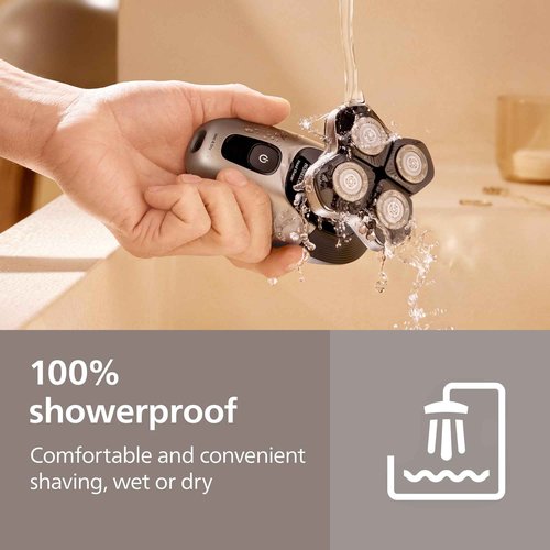 Philips Norelco Head Shaver Pro 7000 Series - Skull Shaver for Men and Women, 360° Flexing Head & ComfortCut Blades for Clean Shave, Gentle on Skin, Model HS7980/40