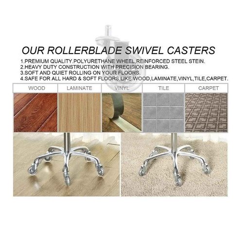 Kaleurrier Swivel Stool Chair Adjustable - Heavy Duty Barber Stool - Hydraulic Rolling Work Stools with Wheels for Hair Beauty Salon Spa Home Kitchen Counter Office Massage Dental Pedicure