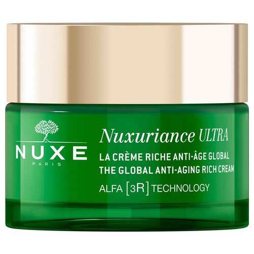 Nuxe Nuxuriance Ultra Global Anti-Aging Rich Cream with Hyaluronic Acid and ALFA 3R Technology, Revitalize, Renewing, Resurfacing Treatment for Dry Skin, 1.7 fl oz