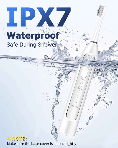 Electric Toothbrush with Water Flosser 3 in 1 Combo, Advanced 2.0 Flossing Toothbrush, Cordless Teeth Cleaning, 3 Modes&5 Speeds, Rechargeable Oral Dental Irrigator Kit for Adults, 5 Replacement Heads