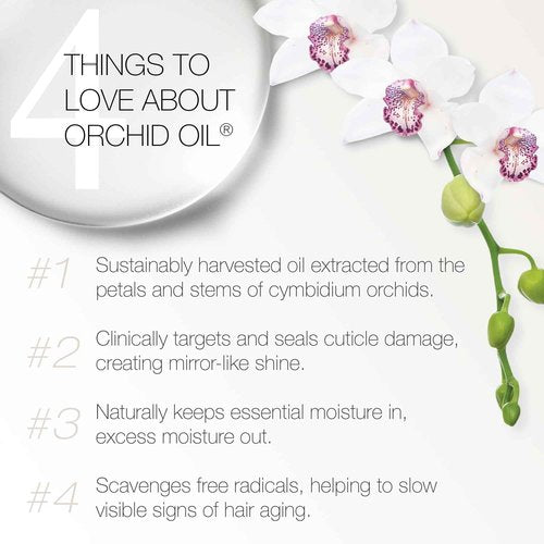 Redavid Orchid Oil Ultra Nourishing Treatment - Luxury Hair Oil made from Cymbidium Orchids for Damaged, Curly Hair - Clinically Strengthens, Adds Protein & Hydrates Hair (8.5 Fl Oz)