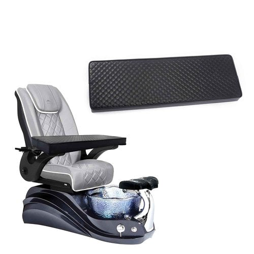 NOVAL Commercial Grade Spa Chair Wrist Rest - Diamond Quilted Leather Arm Hand Support for Nail Salon Pedicure Chair