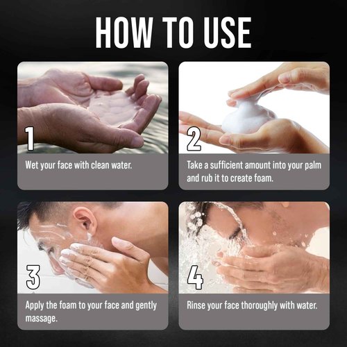 ABERA Nolan Daily Facial Cleanser for Men – Oil Control & Deep Cleansing, 3.53 oz 3 Pack