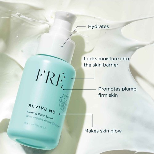 Niacinamide Face Serum, REVIVE ME by FRÉ Skincare - Firms, Plumps, Hydrates, & Repairs Skin - Hyaluronic Acid Serum for Face - Replenishes Vitamins, Minerals, & Improves Skin’s Firmness, 1.69 Fl Oz