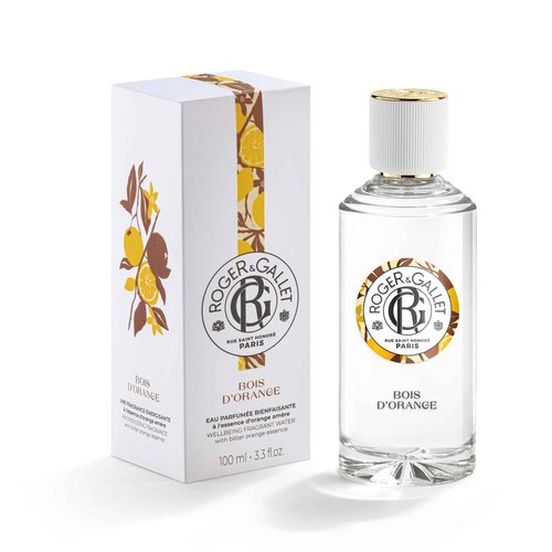 ROGER & GALLET Bois DOrange Set for Unisex - 5 Pc Gift Set 3.3oz Wellbeing Fragrant Water, 1.7oz Wellbeing Soap, 3 x 0.88oz Bath Tablets