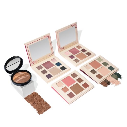 LAURA GELLER NEW YORK Party in a Palette, Ready to Jetset! + Baked Balance-n-Brighten Powder Foundation, Tan