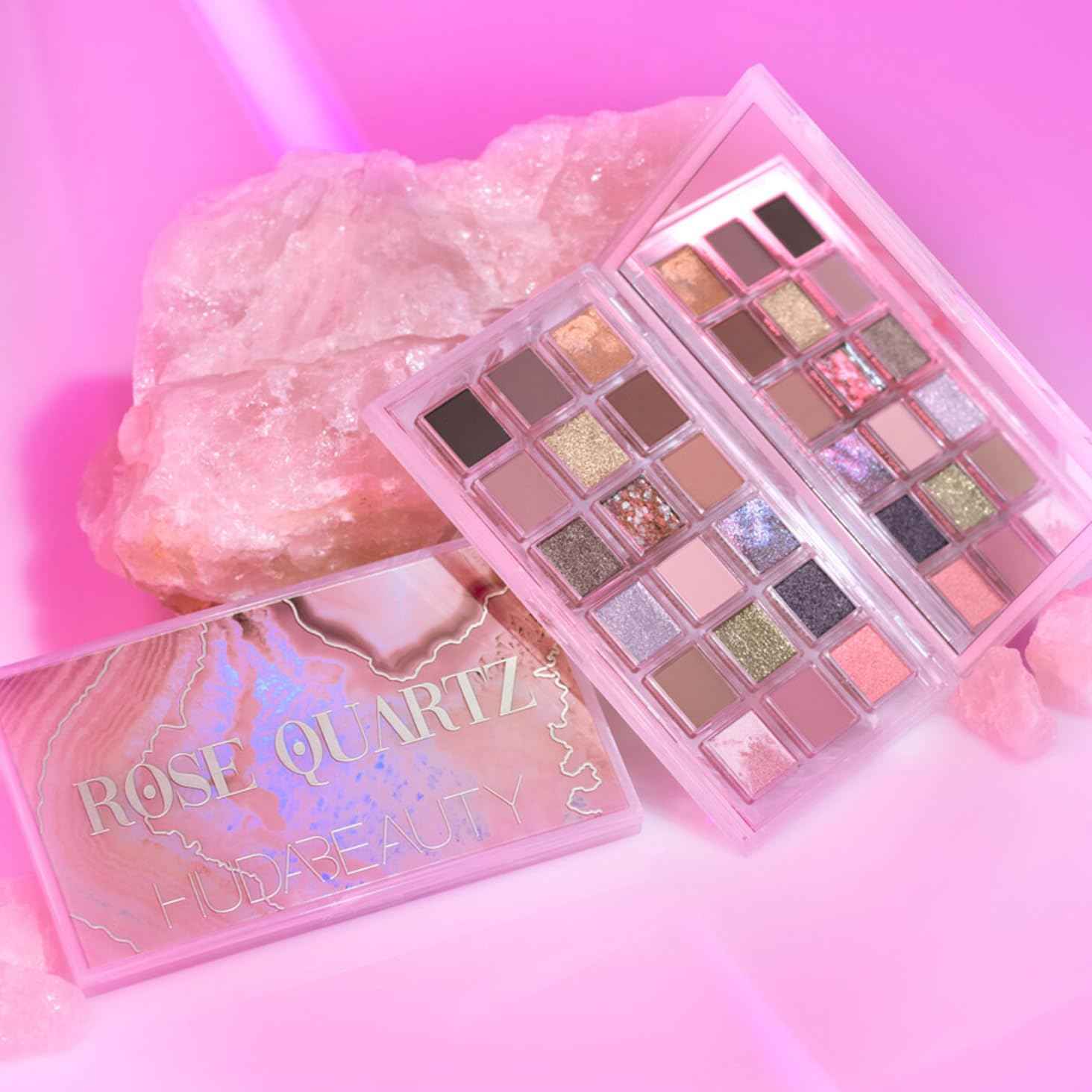 Huda Beauty Rose Quartz 18 Eyeshadow Palette