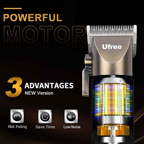 Ufree Beard Hair Trimmer for Men Professional, Grooming Cutting Kit, Mustache T Blade Liners Trimmer Electric Shavers, Barber Supplies, Gifts for Men
