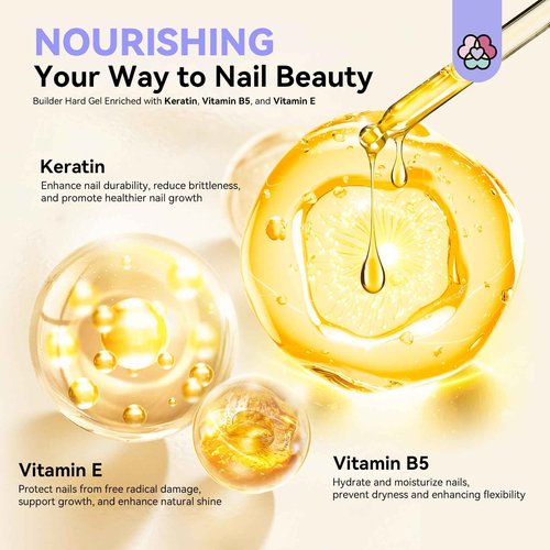 SAVILAND 50000RPM Electric Nail Drill Professional with Clear Builder Nail Gel