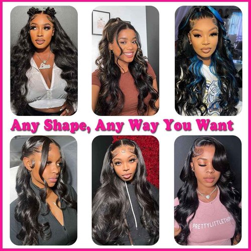 VRBest Body Wave Glueless Wear and Go Wigs Human Hair Pre Cut PrePlucked 5x5 Hd Lace Closure Wigs Human Hair 180 Density Natural Blackcolor 30 inch