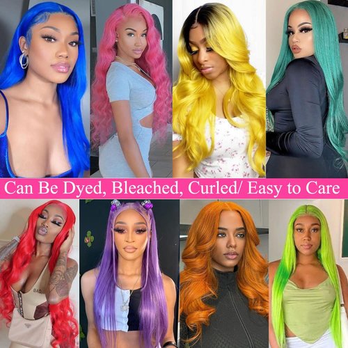 DACHIC 200% Density 613 Blonde Wig, 100% Human Hair, [2-year life], 24 Inch 13x4 HD Straight Lace Front Wigs Human Hair Pre Plucked for Women with Baby Hair, Free Part