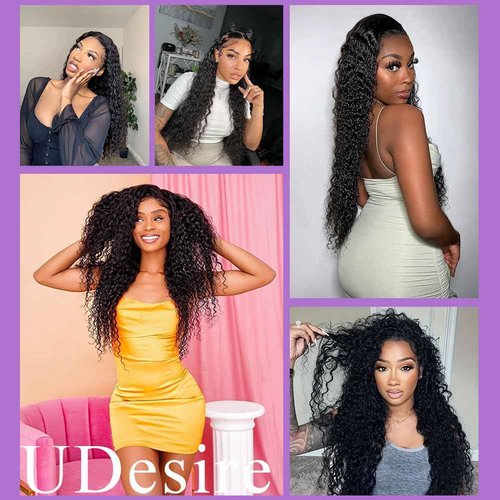 Water Wave Bundles Human Hair 1 Bundles 26 Inch Water Wave Bundles 10A Brazilian 100% Unprocessed Virgin Human Hair Wet and Wavy Bundles Double Weft Water Curly Weave Natural Black