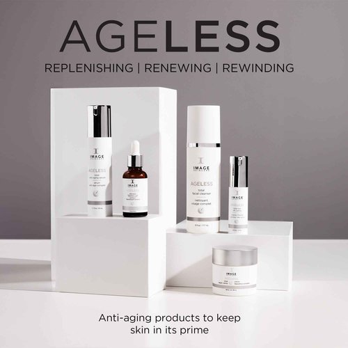 IMAGE Skincare, AGELESS Total Serum, AHA Anti-Aging Face Serum with Peptides to Firm, Hydrate, Smooth Wrinkles and Even Tone, 1.7 fl oz