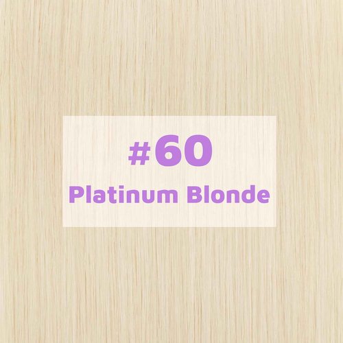 Tape in Hair Extensions Human Hair Utra Thin Invisible Seamless 20pcs 50g (Platinum Blonde, 24 inch)