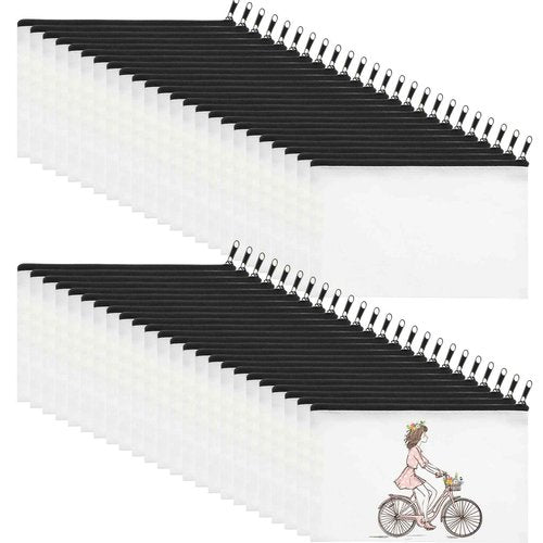 Fainne 100 Pack Canvas Makeup Bags Bulk 7.1 x 4.3 Inch Blank DIY Craft Canvas Pencil Pouch Pencil Case Multi Purpose Travel Toiletry Zipper Pouch Cosmetic Bags for Stationary Storage(Beige)