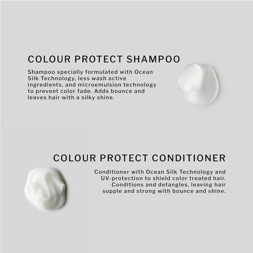 SACHAJUAN Colour Protect Shampoo and Conditioner Set | Ocean Silk & Microemulsion Technology to Prevent Color Fade and Preserve Brilliance | UV Defense | Vegan & Paraben-Free | Set of 2 (8.45 oz)